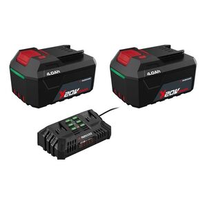 PARKSIDE® Akumulátor 20 V/4 Ah PAP 204 A1, 2 kusy + Dvojitá nabíjačka na akumulátor 20 V/4, 5 A PDSLG 20 B1 vyobraziť