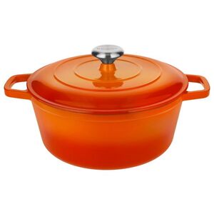 SILVERCREST® Liatinový hrniec Premium, 27 cm (oranžová) vyobraziť