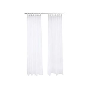 LIVARNO® Závesy, 135 x 254 cm, 2 kusy (biela) vyobraziť