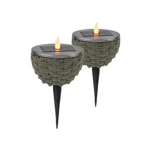 LIVARNO® Solárne LED svietidlo (solárne LED svietidlo s bodcom, 2 kusy) vyobraziť