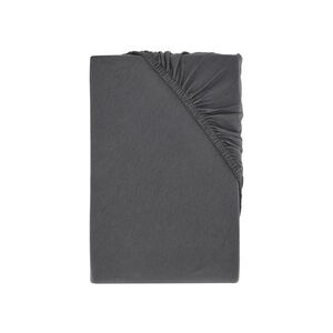 LIVARNO HOME Bi-elastická napínacia plachta na boxspringovú posteľ, 90 – 100 x 200 cm (sivá) vyobraziť