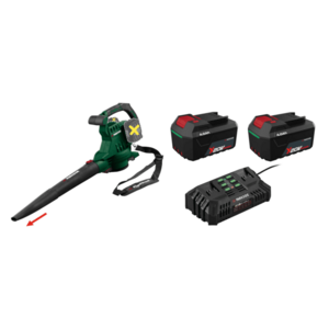PARKSIDE® Aku vysávač/fúkač lístia PLSA D3 + Akumulátor 20 V/4 Ah PAP 204 A1, 2 kusy + Dvojitá nabíjačka 20 V/4, 5 A PDSLG 20 B1 vyobraziť