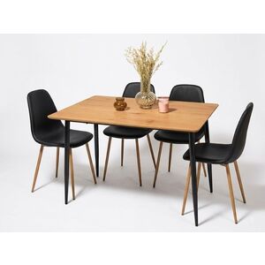 LIVARNO® Jedálenský stôl + Jedálenská stolička, 4 kusy vyobraziť