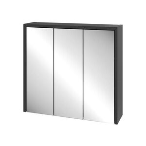 LIVARNO® Zrkadlová skrinka Oslo, antracitová vyobraziť