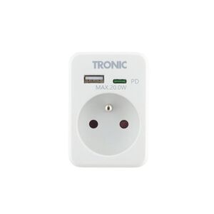 TRONIC® USB adaptér do elektrickej zásuvky (biela) vyobraziť