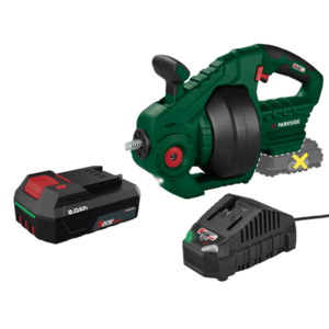PARKSIDE® Aku čistič potrubia 20 V PARRW 20-Li A1 + Akumulátor 20 V/2 Ah + Nabíjačka 20 V/2, 4 A vyobraziť