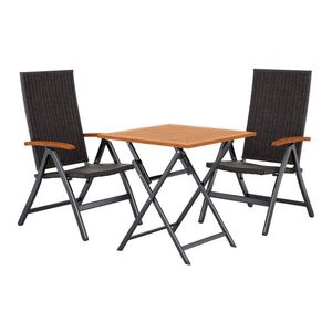 LIVARNO® Záhradný skladací stôl Valencia, 70 x 70 x 74 cm + Skladacie kreslo Valencia, 2 kusy vyobraziť