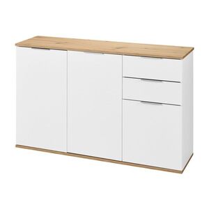 LIVARNO® Skrinka, biela/dub artisan, 117 x 72 x 33 cm vyobraziť