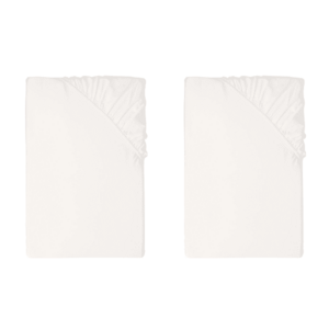 LIVARNO® Napínacia plachta z bambusovej viskózy Premium, 90 – 100 x 200 cm, biela, 2 kusy vyobraziť
