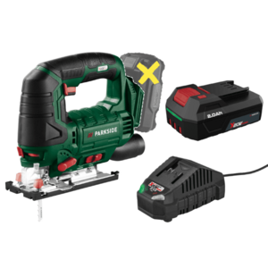 PARKSIDE® Aku priamočiara píla 20 V PSTDA 20-Li C3 + Akumulátor 20 V/2 Ah + Nabíjačka 20 V/2, 4 A vyobraziť