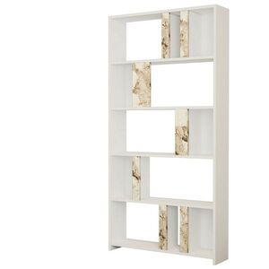 Knižnica Lime White Marble and White vyobraziť