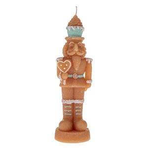 Vianočná sviečka z prírodného vosku Luskáčik, 22 cm, 22 cm vyobraziť