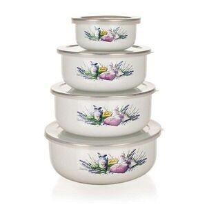 Banquet 8-dílná sada smaltovaných misek Lavender 10x4, 7cm 14x6, 1cm 16x6, 8cm 18x7, 5cm vyobraziť
