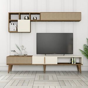 Televízna stena Milen Walnut and Cream vyobraziť
