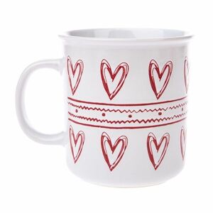 Vianočný keramický hrnček Christmas heart II biela, 710 ml vyobraziť