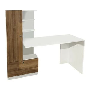 Pracovný stôl Domingos White and Walnut vyobraziť