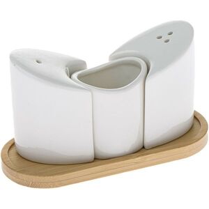 Porcelánová soľnička a korenička s podtáckou Krídla vyobraziť
