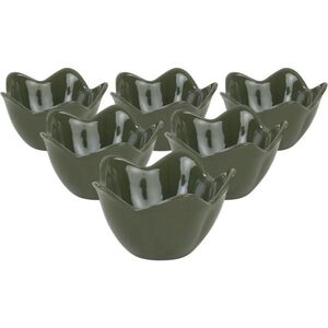 Súprava 6 keramických misiek Lotus 11, 8 cm, zelená vyobraziť