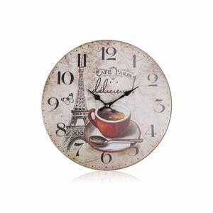 Nástenné hodiny Cafe Paris, pr. 34 cm vyobraziť