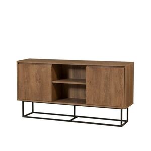 Skrinka Tela Walnut and Black vyobraziť