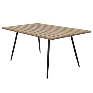Autronic Záhradný stôl, kov, polywood, hnedá, AZ-F1407 NAT vyobraziť