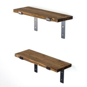 Polička Lam005 Black and Walnut vyobraziť