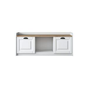Skrinka na topánky Pilo White and Walnut vyobraziť