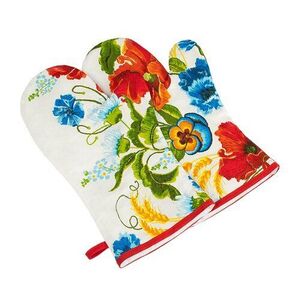 Bellatex Grilovacia rukavica Vlčie maky červená, 22 x 46 cm, 2 ks vyobraziť