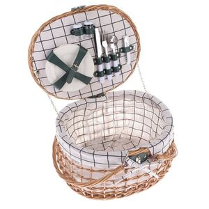Prútený piknikový kôš pre 2 osoby, 42 x 34 x 25 cm, 2, 75 kg vyobraziť