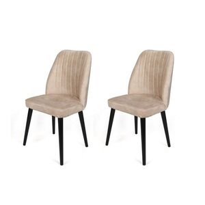 Súprava jedálenských stoličiek Alfa Beige and Black, 2 ks vyobraziť