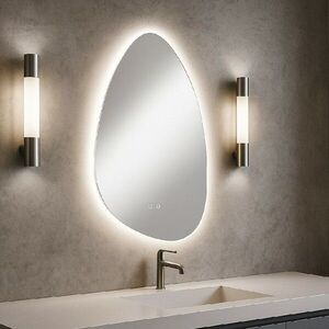 Nástenné zrkadlo FLOW PEBBLE LED vyobraziť