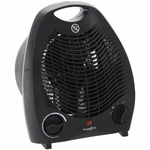 Elektrické kúrenie s ventilátorom a bezpečnostným spínačom, čierna vyobraziť