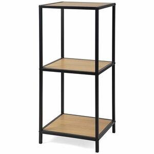 Kovový regál LOFTY Tower 3 OAK, 83 x 35 cm vyobraziť