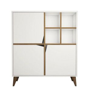 Skrinka Pulse White and Walnut vyobraziť