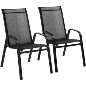 Set stoličiek Stela, 55 x 70 x 92 cm, 2 ks, čierna vyobraziť