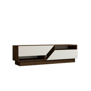 Televízny stolík Koza Walnut and White vyobraziť