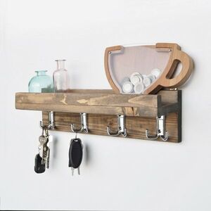 Kuchynská polica Rustic Walnut vyobraziť