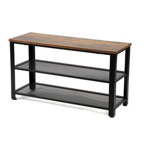 Oceľová botníková polica LOFTY Dark Rack 3 vyobraziť