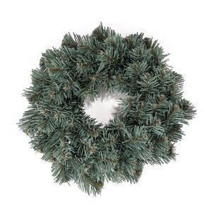 Umelý dekoračný veniec Strieborný smrek, 25 cm vyobraziť