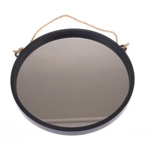 Plastové závesné zrkadlo Embellir čierna, pr. 48 cm, pr. 48 cm vyobraziť