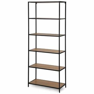 Kovový regál LOFTY Slim Classic Oak, 185 x 77 cm vyobraziť