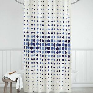 Bellatex Sprchový záves Bodky modrá, 180 x 200 cm vyobraziť