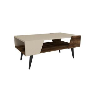 Konferenčný stolík Aren Beige and Light Walnut vyobraziť
