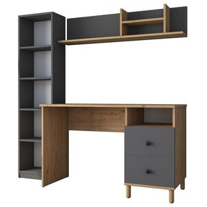 Pracovný stôl Hapem Walnut and Anthracite vyobraziť