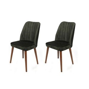 Súprava jedálenských stoličiek Alfa Khaki and Walnut, 2 ks vyobraziť