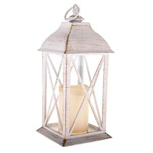 Lampáš s LED sviečkou Winter, 30, 5 x 14 cm, svetlo teplá biela, plast vyobraziť