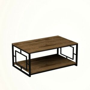 Konferenčný stolík Kelvin Black and Walnut vyobraziť