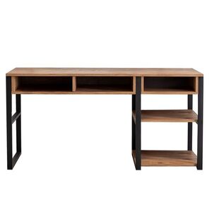 Pracovný stôl Emro Walnut and Black vyobraziť