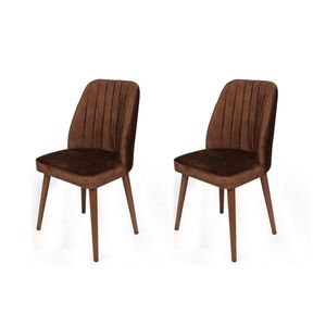 Súprava jedálenských stoličiek Alfa Brown and Walnut, 2 ks vyobraziť