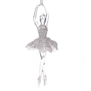 Závesná dekorácia Ballerine číra, 5 x 17 cm vyobraziť